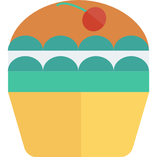 cupcake Dinosoft Flat icoon