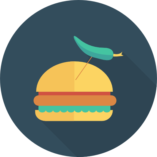 hamburger Dinosoft Circular icona