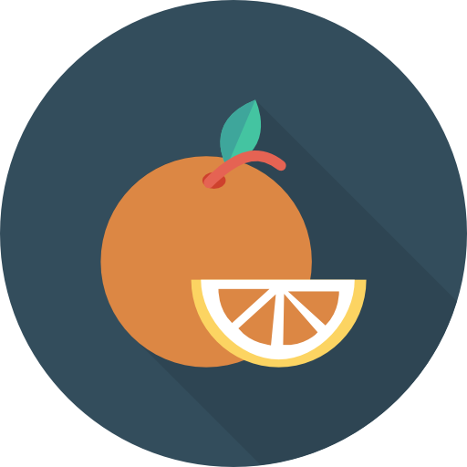 Orange Dinosoft Circular icon