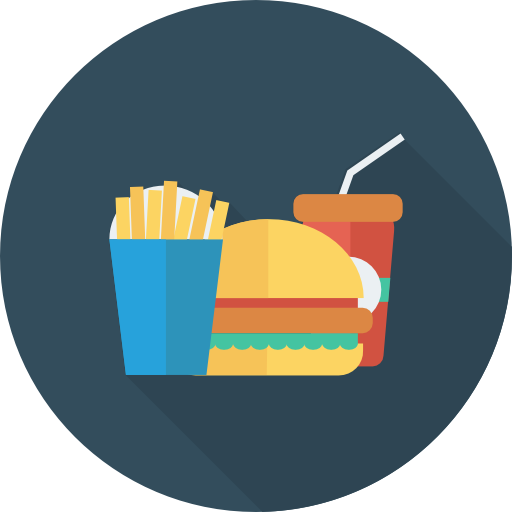 fast food Dinosoft Circular ikona