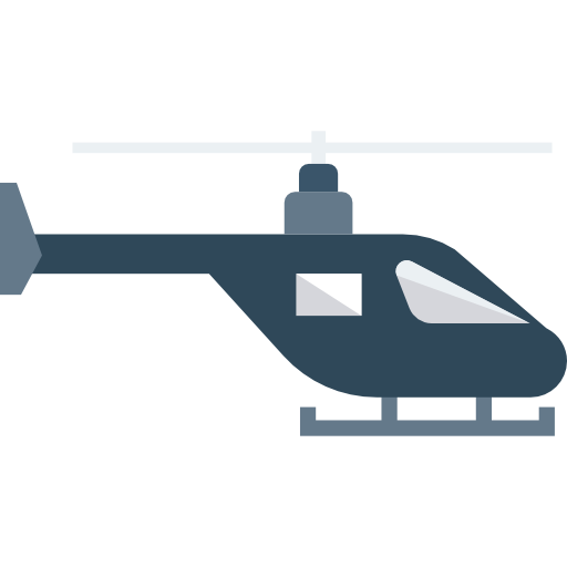 hélicoptère Dinosoft Flat Icône