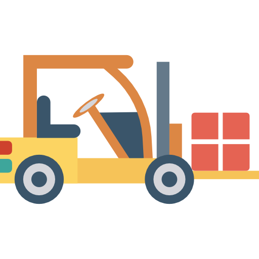 Forklift Dinosoft Flat icon