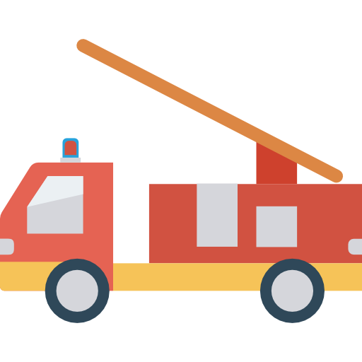 Fire truck Dinosoft Flat icon
