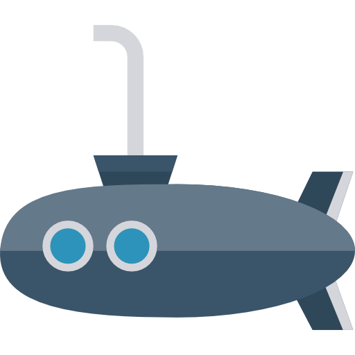 sous-marin Dinosoft Flat Icône