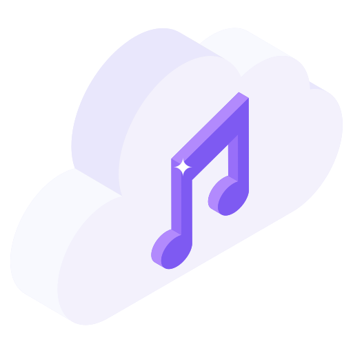 nuvola musicale Generic Isometric icona