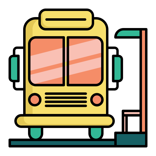 バススクール Generic Outline Color icon