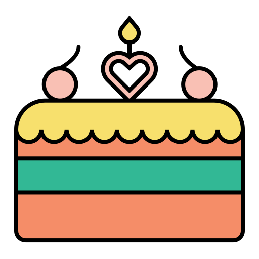 dekoracja ciasta Generic Outline Color ikona