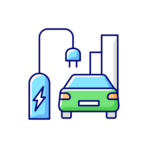 Charging station Generic Thin Outline Color icon