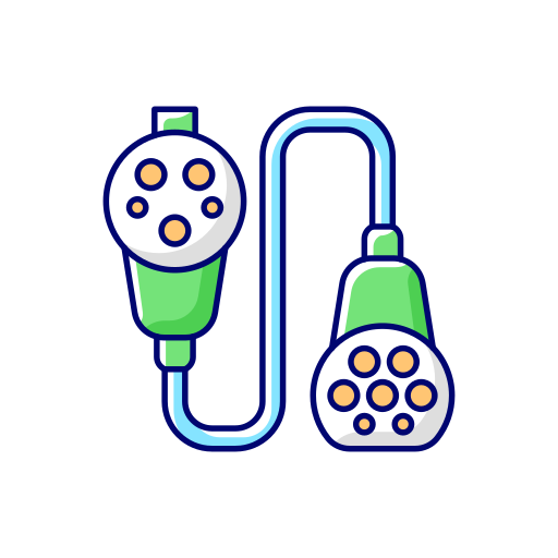 adapter Generic Thin Outline Color icon