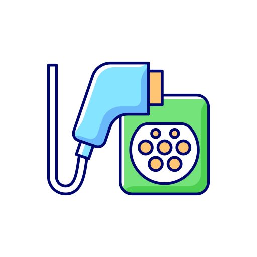 커넥터 Generic Thin Outline Color icon