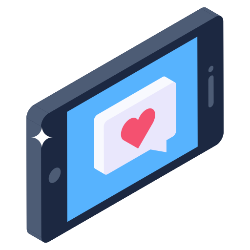 Dating app Generic Isometric icon