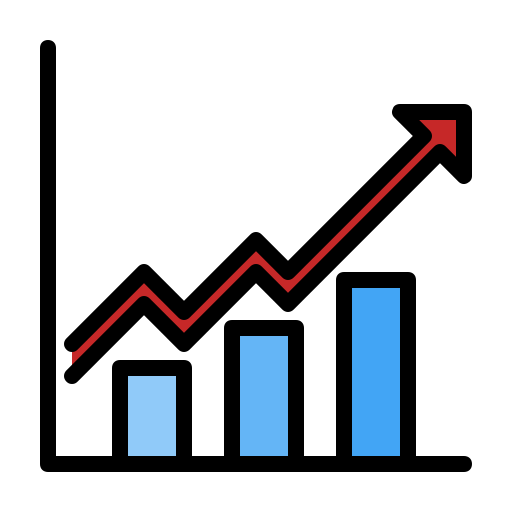 crecimiento Generic Outline Color icono