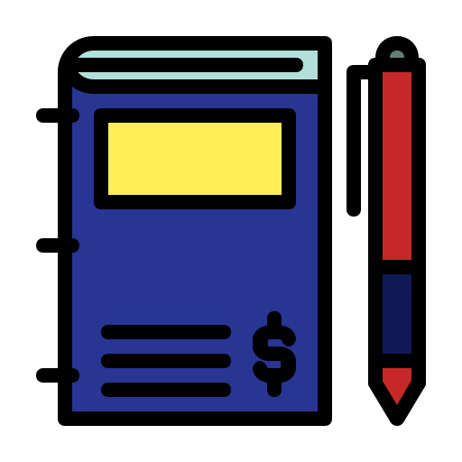 libro de finanzas Generic Outline Color icono