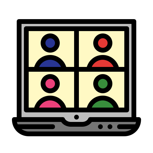 オンライン会議 Generic Outline Color icon