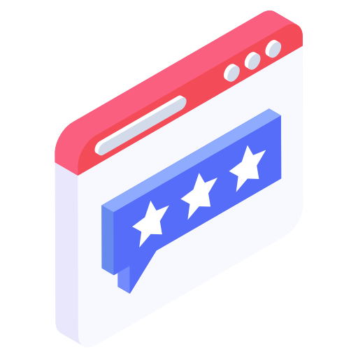 Web rating Generic Isometric icon