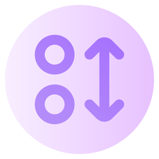 volgorde Generic Flat Gradient icoon