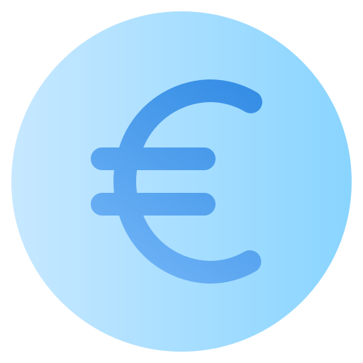 euro Generic Flat Gradient icono