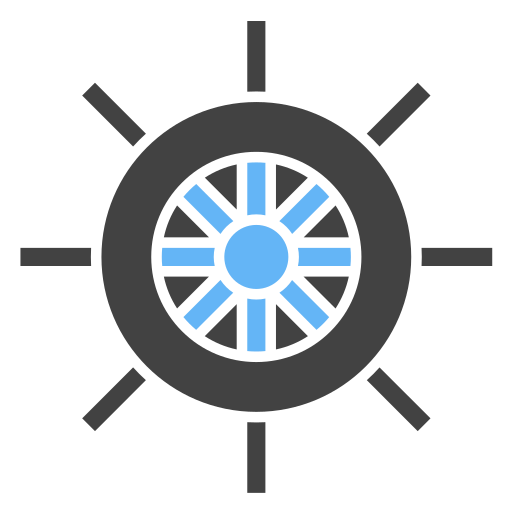 船のホイール Generic Blue icon