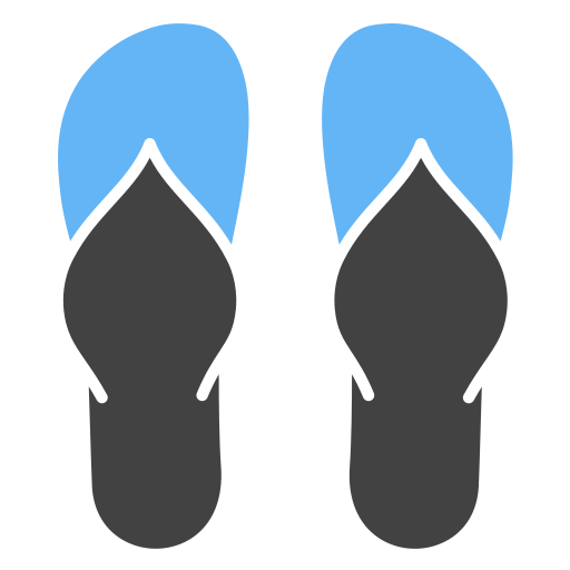 flip flops Generic Blue icon