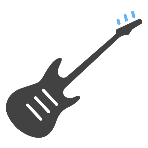 Electric guitar Generic Blue icon