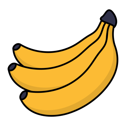 Banana Generic Outline Color icon