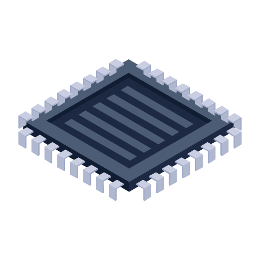 chip de computadora Generic Isometric icono