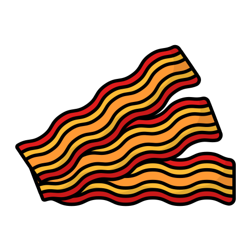 Bacon strips Generic Outline Color icon