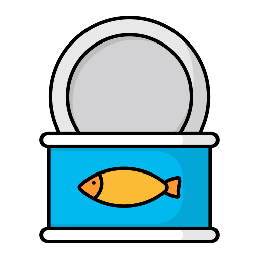 Tuna can Generic Outline Color icon