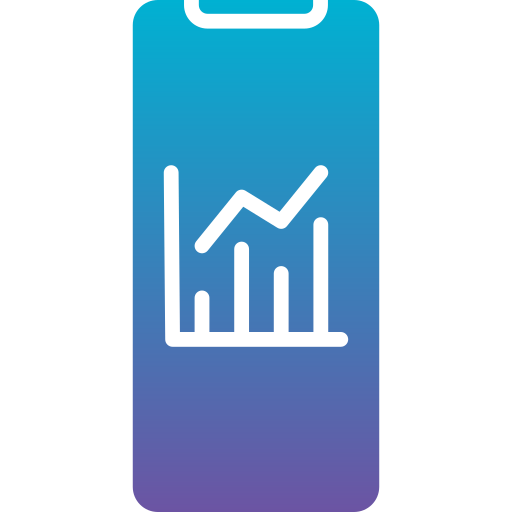 statistiek Generic Flat Gradient icoon