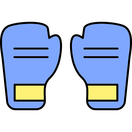 Боксерские перчатки Generic Thin Outline Color иконка