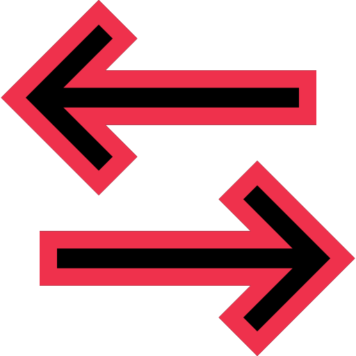 Left and right arrows Generic Outline Color icon