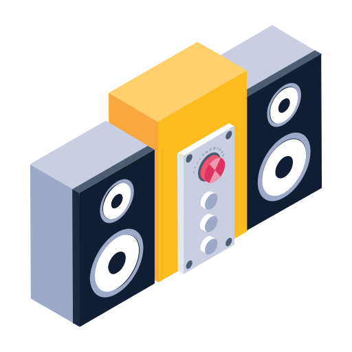 luidsprekerbox Generic Isometric icoon
