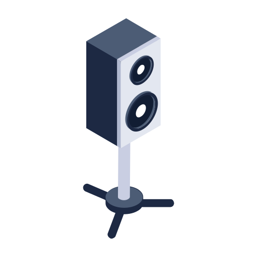 pudełko głośnikowe Generic Isometric ikona