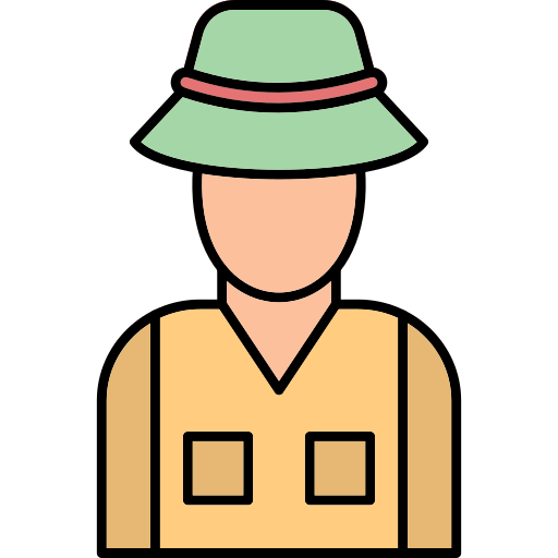 pescador Generic Thin Outline Color icono