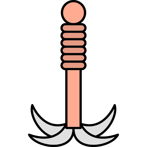 Grappling hook Generic Thin Outline Color icon