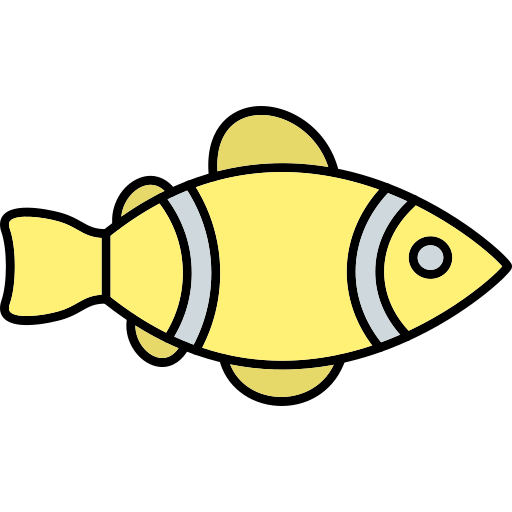 Clown fish Generic Thin Outline Color icon