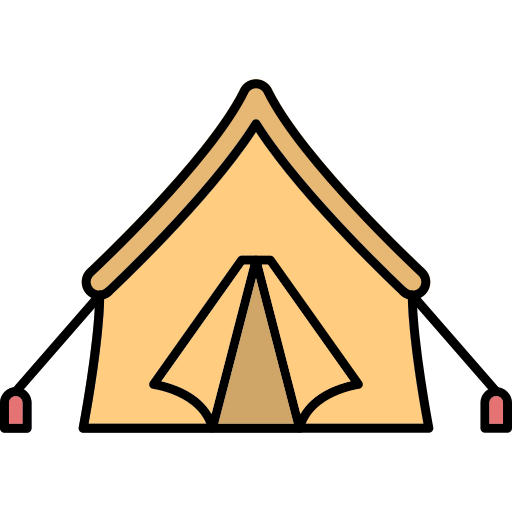 tenda Generic Thin Outline Color icona