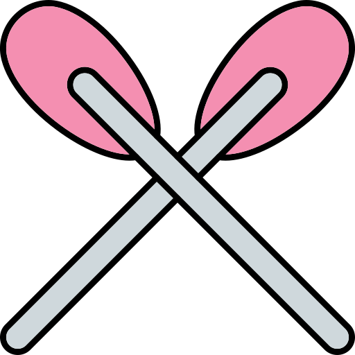 Paddles Generic Thin Outline Color icon