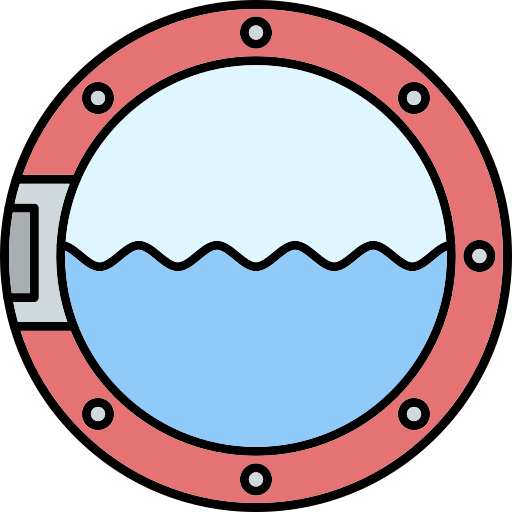 Porthole Generic Thin Outline Color icon