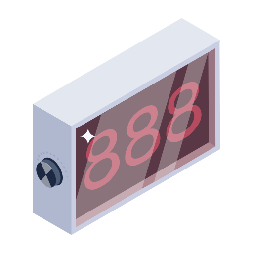 orologio digitale Generic Isometric icona