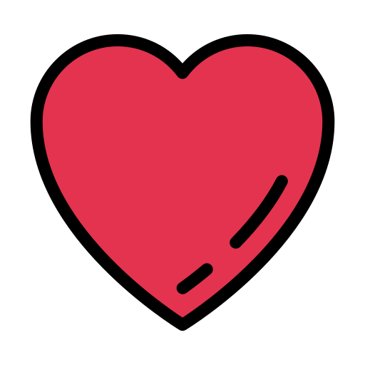 Heart Vector Stall Lineal Color icon
