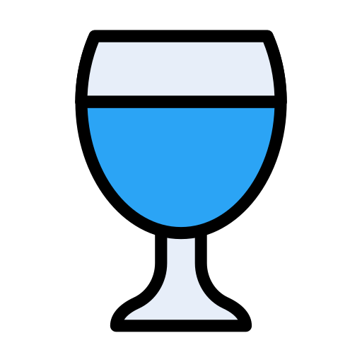 와인 잔 Vector Stall Lineal Color icon