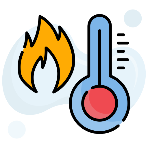 gorąca temperatura Generic Rounded Shapes ikona