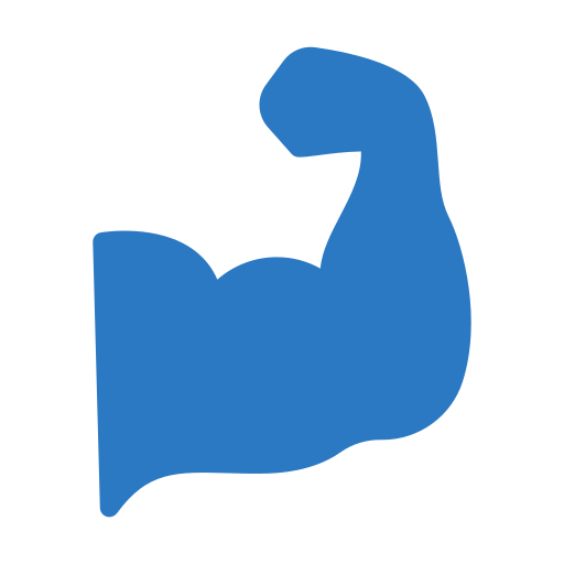 biceps Generic Blue icoon