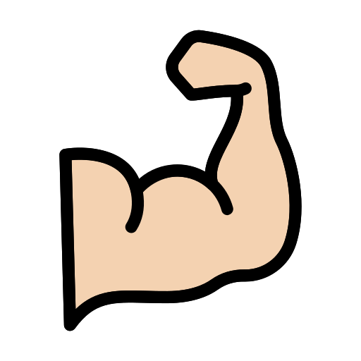 biceps Vector Stall Lineal Color ikona