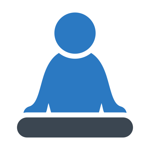 瞑想 Generic Blue icon