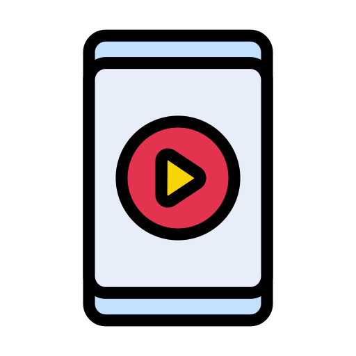 Video player Vector Stall Lineal Color icon