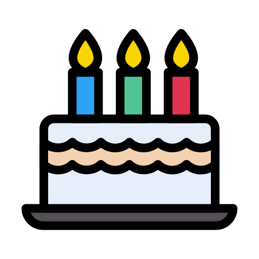 Cake Vector Stall Lineal Color icon