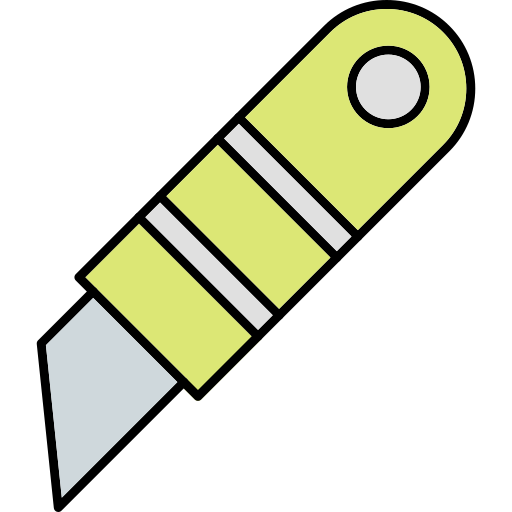 nóż Generic Thin Outline Color ikona
