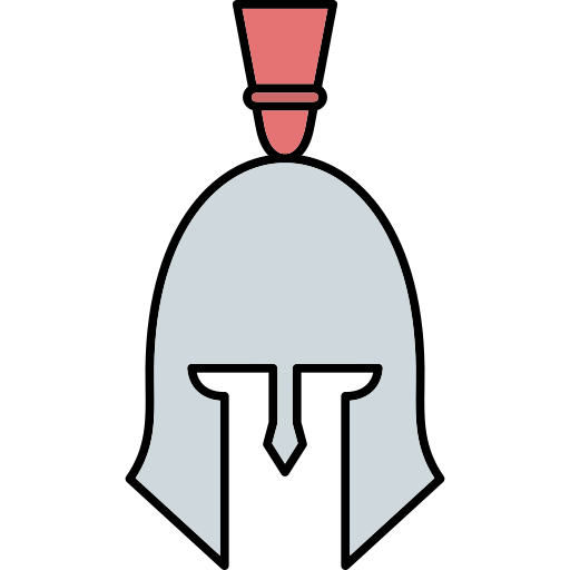 Roman helmet Generic Thin Outline Color icon